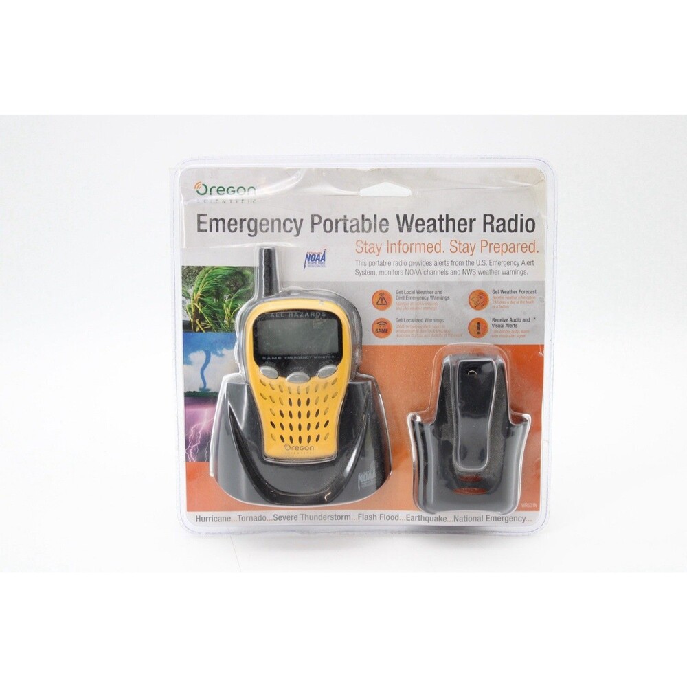 Oregon Scientific Emergency Portable Weather Radio WR601N NOAA All Hazards